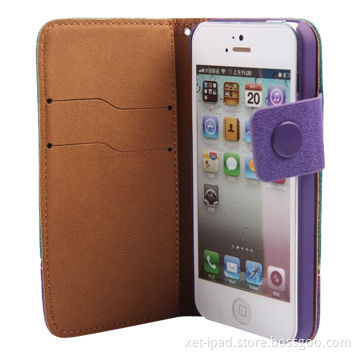 Hybrid combo wallet case for iPhone 5/5S, full protection from scratches and dust
